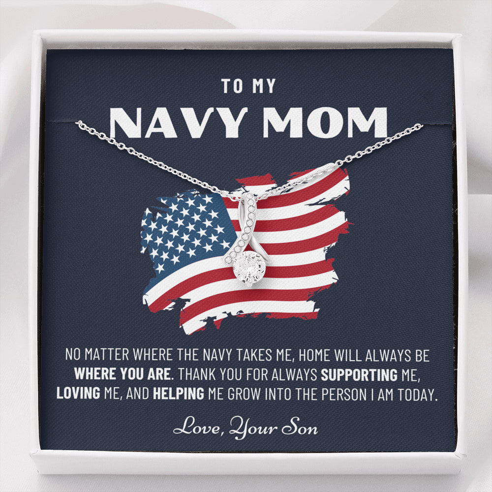 Military Mom Gift, Navy Mom Mothers Day, Navy Mom Gift, Deployment Gift, Navy Mom Necklace from Son, Military, Deploy Gift, Best Navy Mom