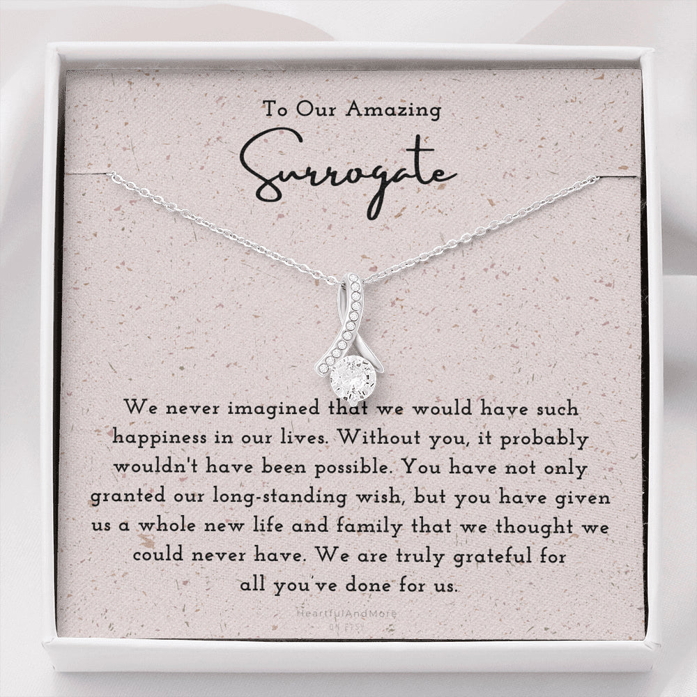 surrogate gift, surrogate jewelry, surrogate necklace, thank you gift, surrogate thank you, after pregnancy, appreciation gift, surrogate