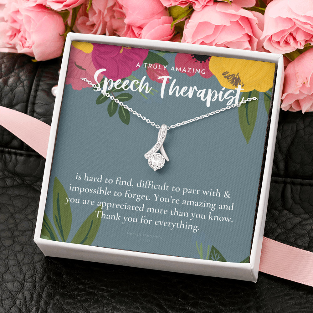 Speech Therapist Gift, Amazing Speech Therapist Gift Necklace, Language Pathologist, Gift for Speech Pathologist
