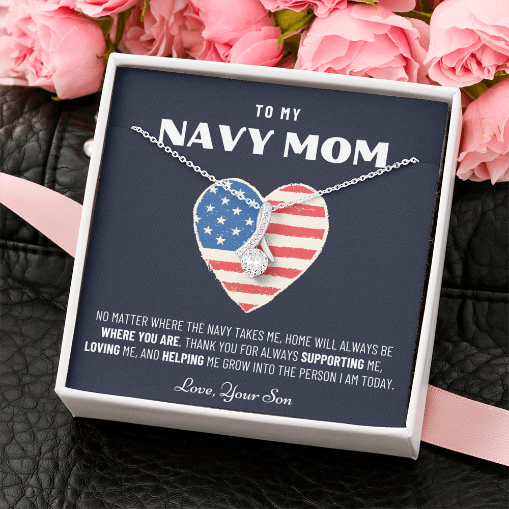 Military Mom Gift, Navy Mom Mothers Day, Navy Mom Gift, Deployment Gift, Navy Mom Necklace from Son, Military, Deploy Gift, Best Navy Mom