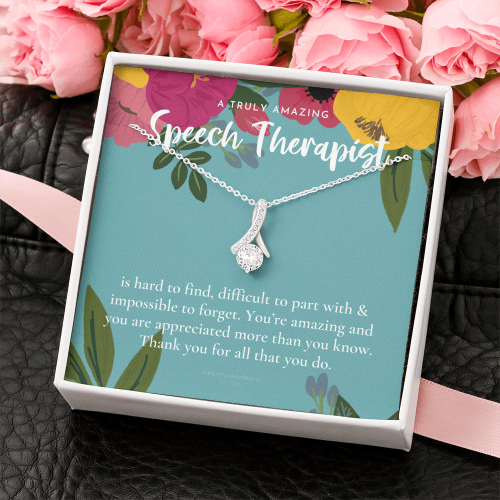 Speech Therapist Gift, Amazing Speech Therapist Gift Necklace, Language Pathologist, Gift for Speech Pathologist