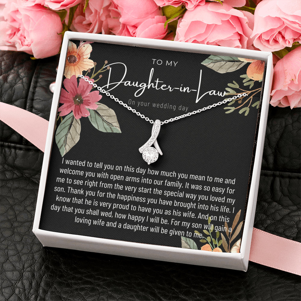 Daughter In Law Gift on Wedding Day, Future Daughter In Law, Wedding Gift, Bride Gift from Mother In Law, Daughter-In-Law Jewelry