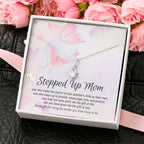 Stepmom Necklace, Stepmom Birthday Gift Idea, Meaningful Stepmom Gift, Thank You Stepmom, Unbiological Mom Gift, Bonus Mom Necklace