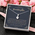 ALLURING BEAUTY Necklace, Gift for Granddaughter from Grandma & Grandpa, To Our Granddaughter, Live Your Dreams, Birthday, Graduation, Christmas