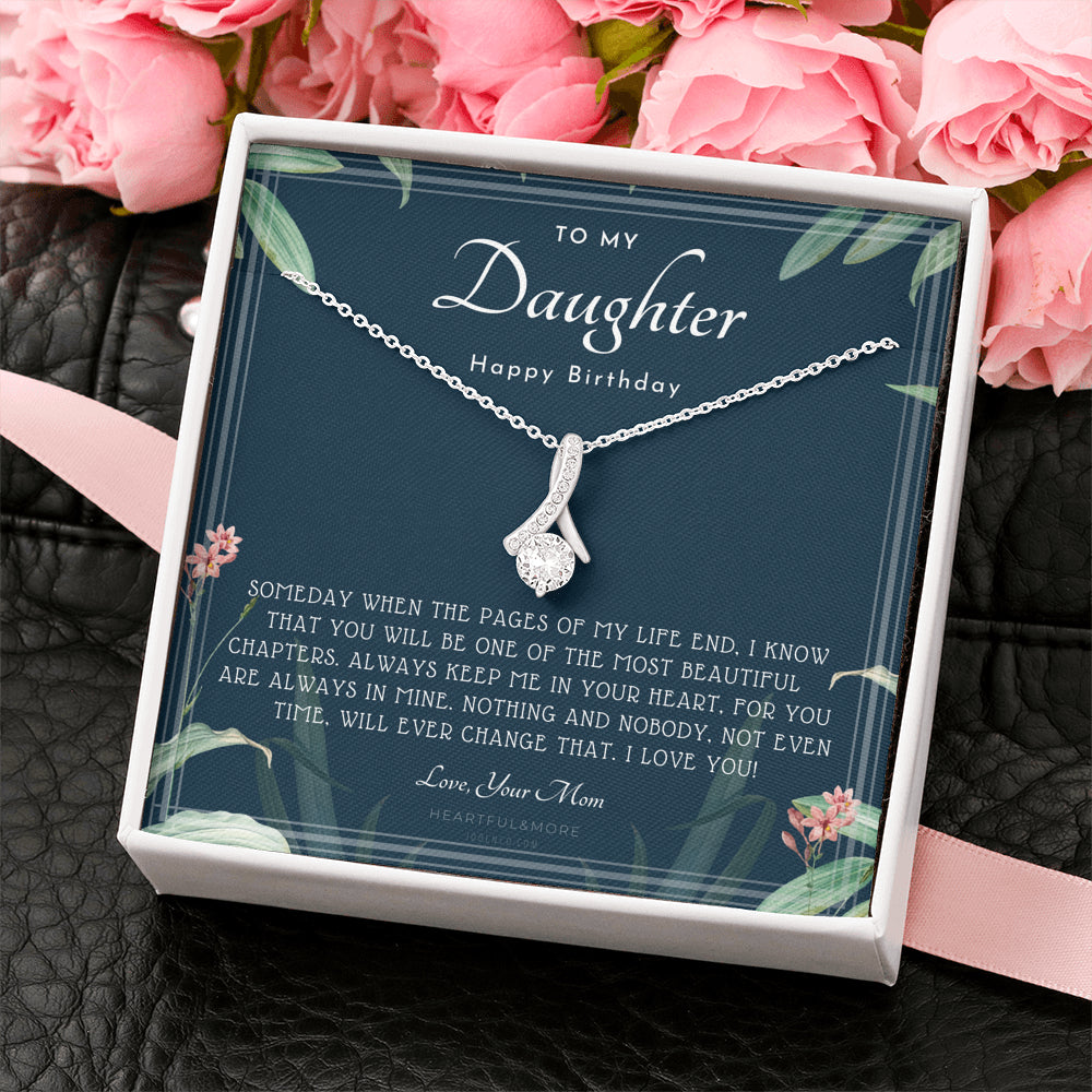 Personalized Birthday Gift for Daughter, Necklace Gift from Mom and Dad, Daughter Birthday Gift, 21st, 22nd, 23rd, 24th, 25th, 26th, 27th, 28th, 29th, 30th, 31st etc.