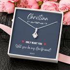 Girlfriend Proposal Ideas, Will You Be My Girlfriend Gift, Asking Out Girlfriend, Will You Be My Girlfriend Proposal Necklace