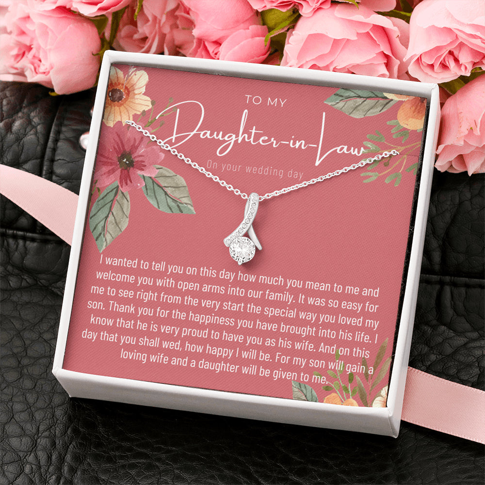 Daughter In Law Gift on Wedding Day, Future Daughter In Law, Wedding Gift, Bride Gift from Mother In Law, Daughter-In-Law Jewelry