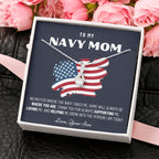 Military Mom Gift, Navy Mom Mothers Day, Navy Mom Gift, Deployment Gift, Navy Mom Necklace from Son, Military, Deploy Gift, Best Navy Mom