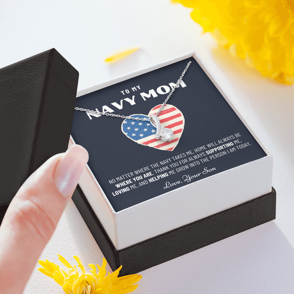 Military Mom Gift, Navy Mom Mothers Day, Navy Mom Gift, Deployment Gift, Navy Mom Necklace from Son, Military, Deploy Gift, Best Navy Mom