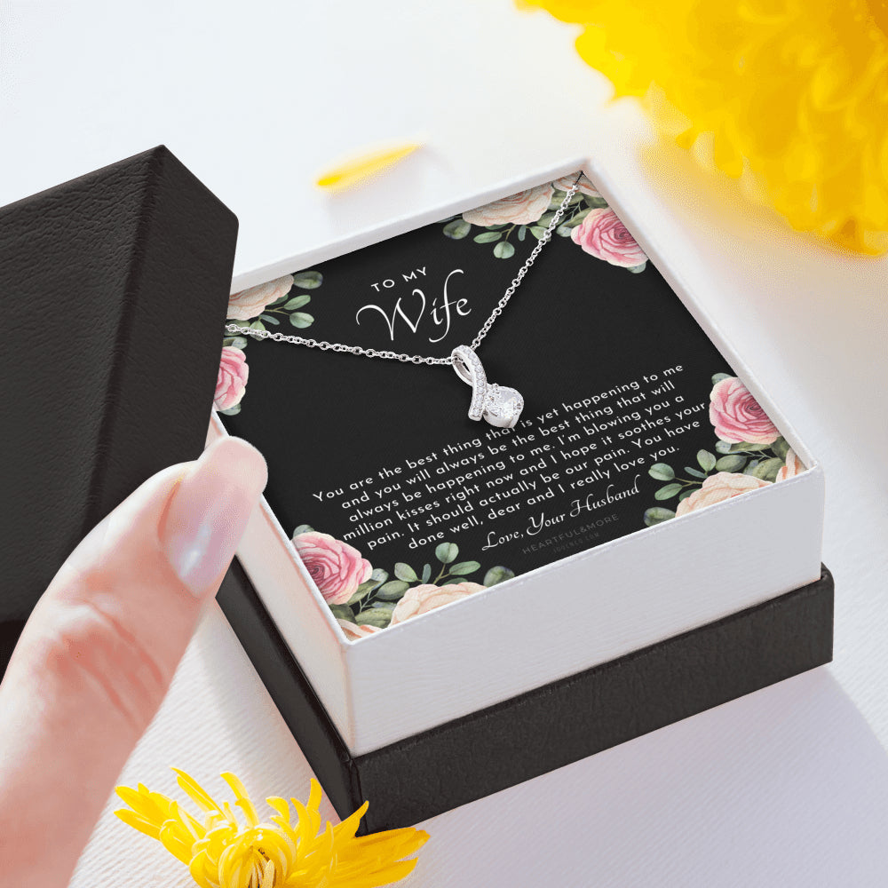 ALLURING BEAUTY Necklace, Postpartum Gift for Wife, Gift for Wife Post Pregnancy, Becoming A Mother Gift, Gift For Wife Birth, Wife After Pregnancy Necklace, Wife Becoming A Mom