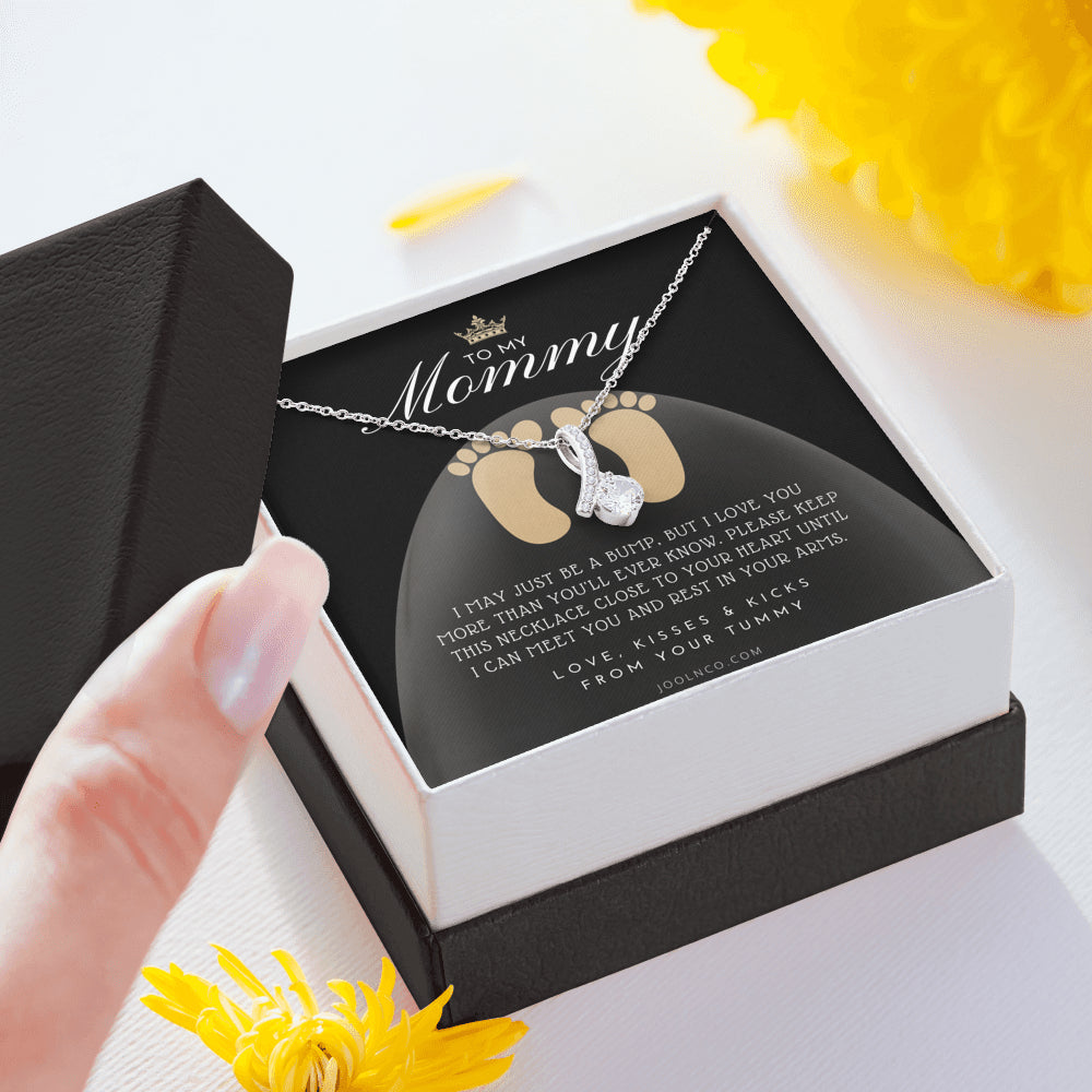 Mom to be gift | New Mommy Gift Necklace | Pregnant Wife Gift | I May Just Be A Bump But I Love You | To mummy from bump | To Mommy to be