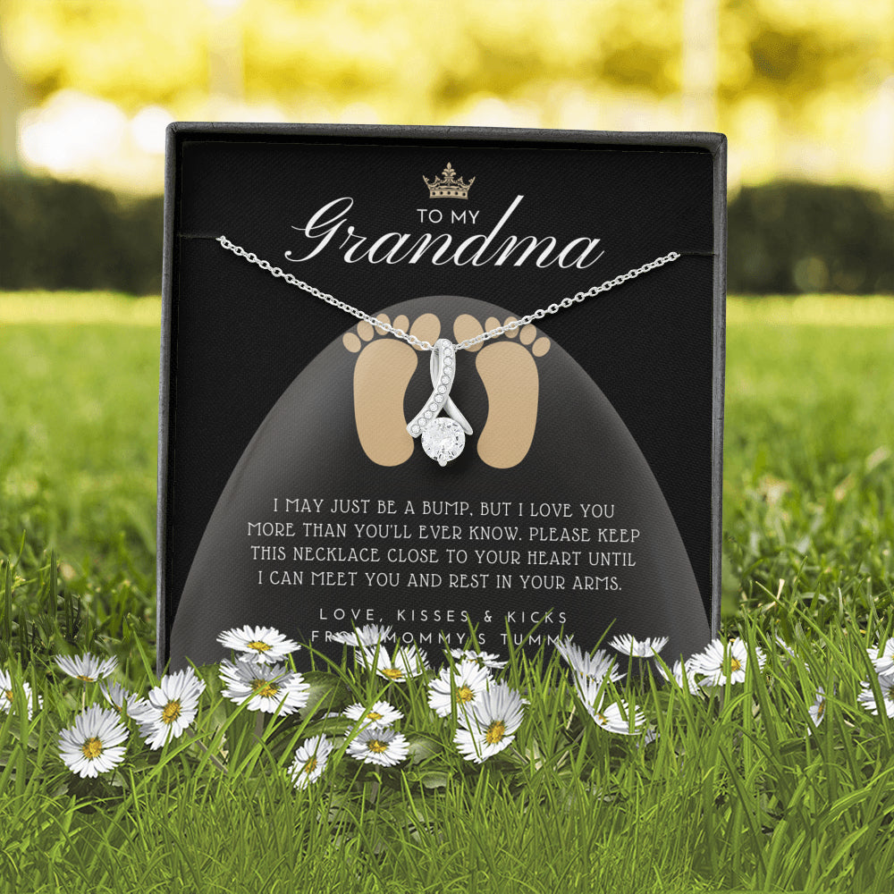 New Grandma Gift | Mom to Grandma Necklace | Pregnancy Announcement Grandparent | First Time Grandma Gifts | New Grandma Necklace