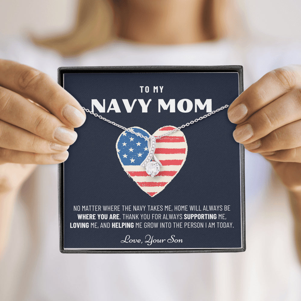 Military Mom Gift, Navy Mom Mothers Day, Navy Mom Gift, Deployment Gift, Navy Mom Necklace from Son, Military, Deploy Gift, Best Navy Mom