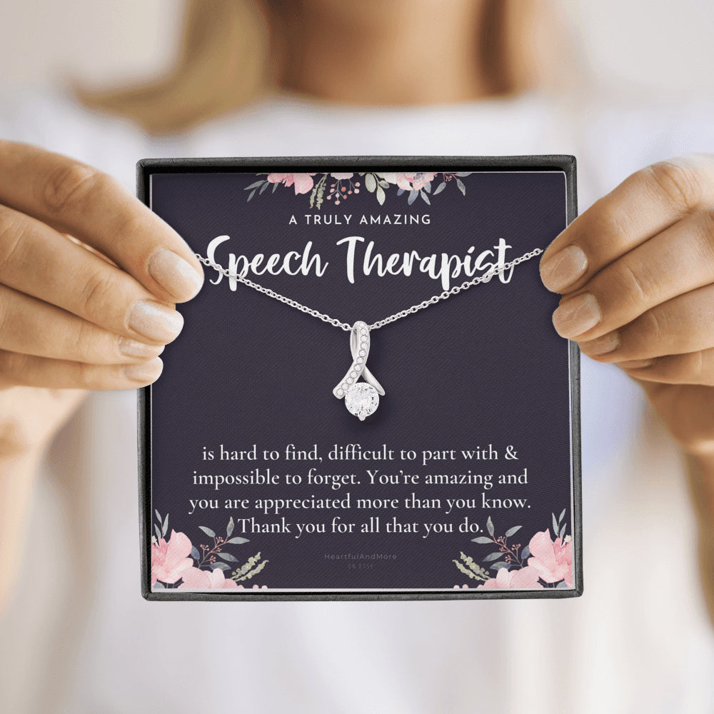 Speech Therapist Gift, Amazing Speech Therapist Gift Necklace, Language Pathologist, Gift for Speech Pathologist