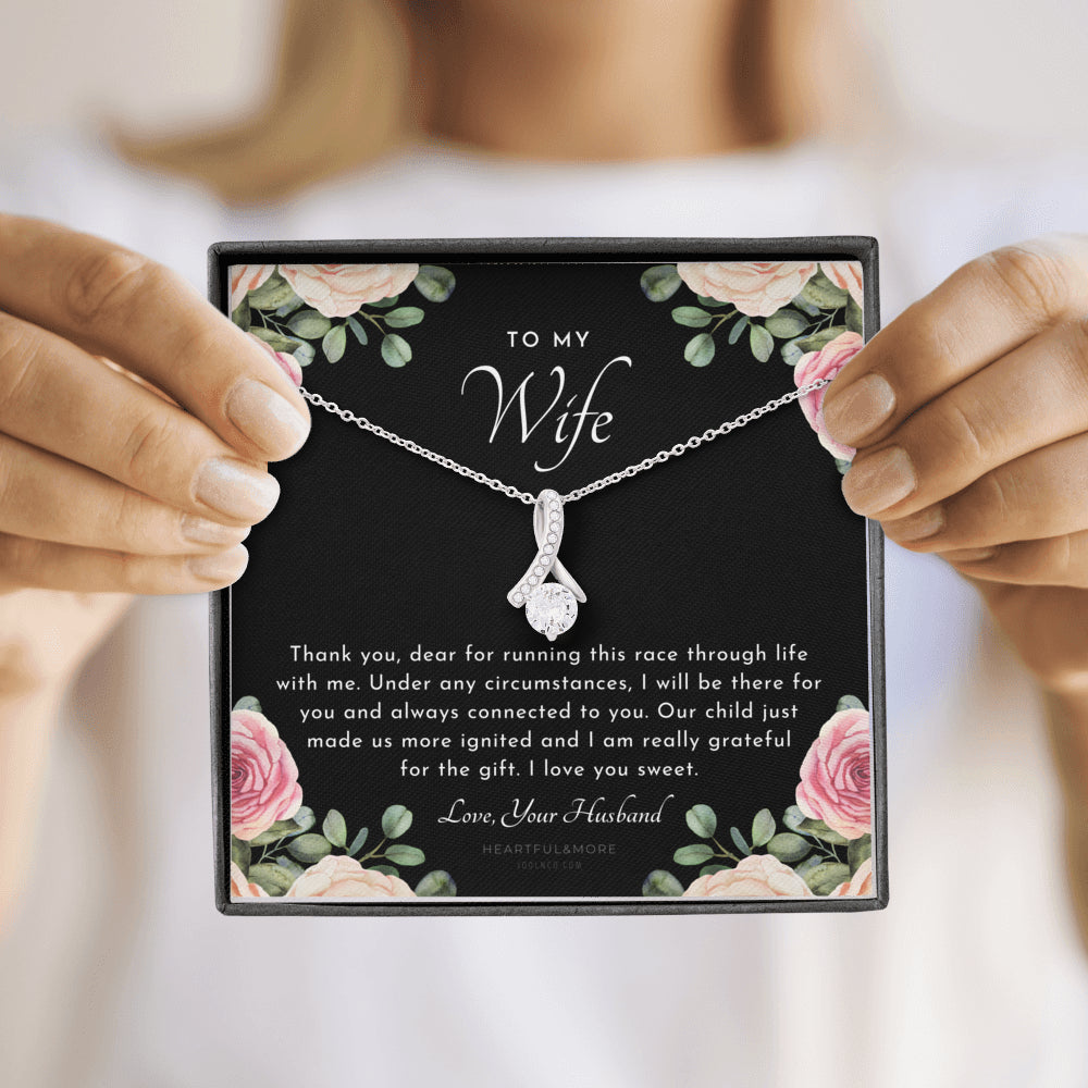 ALLURING BEAUTY Necklace, Postpartum Gift for Wife, Gift for Wife Post Pregnancy, Becoming A Mother Gift, Gift For Wife Birth, Wife After Pregnancy Necklace, Wife Becoming A Mom