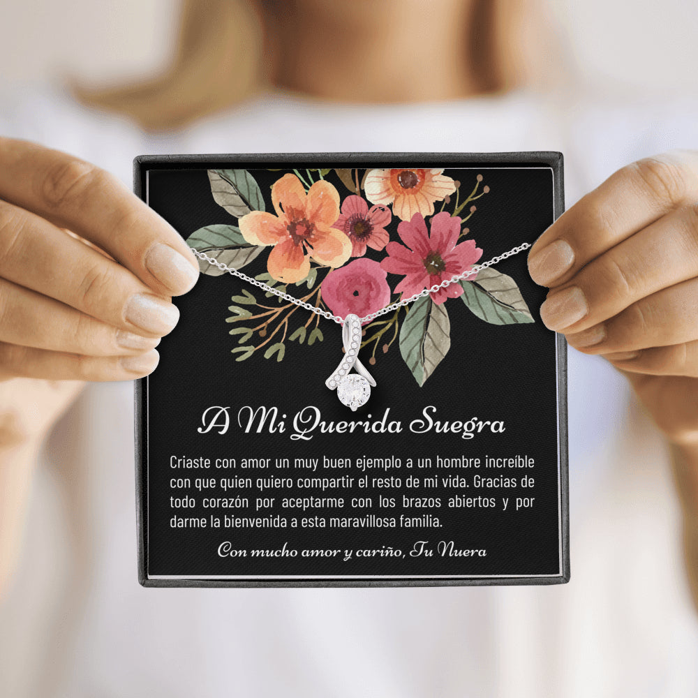 Suegra Gift, Suegra Necklace, spanish mom in law, mom in law gift, suegra necklace gift, suegra, Nuera A Suegra, from daughter in law, spanish wedding, Mi Suegra, Para Mi Suegra, suegra jewelry, Spanish wedding gift