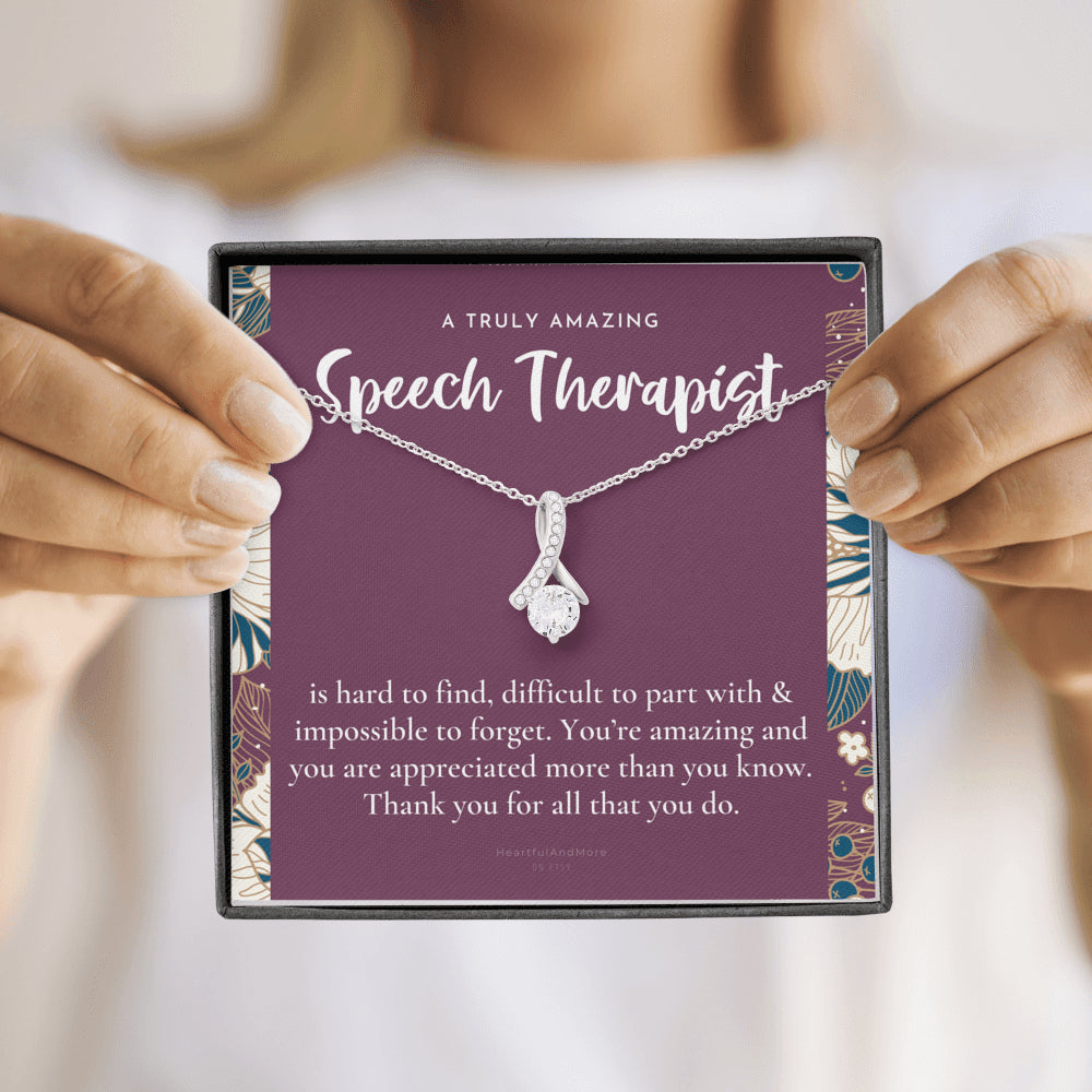 Speech Therapist Gift, Amazing Speech Therapist Gift Necklace, Language Pathologist, Gift for Speech Pathologist