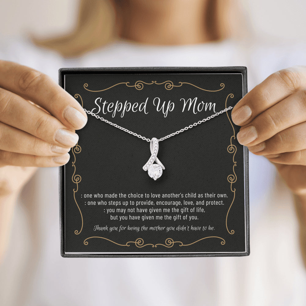 Stepmom Necklace, Stepmom Birthday Gift Idea, Meaningful Stepmom Gift, Thank You Stepmom, Unbiological Mom Gift, Bonus Mom Necklace4 ALLURING BEAUTY Necklace
