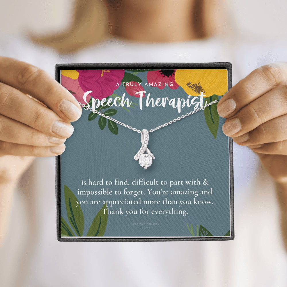 Speech Therapist Gift, Amazing Speech Therapist Gift Necklace, Language Pathologist, Gift for Speech Pathologist