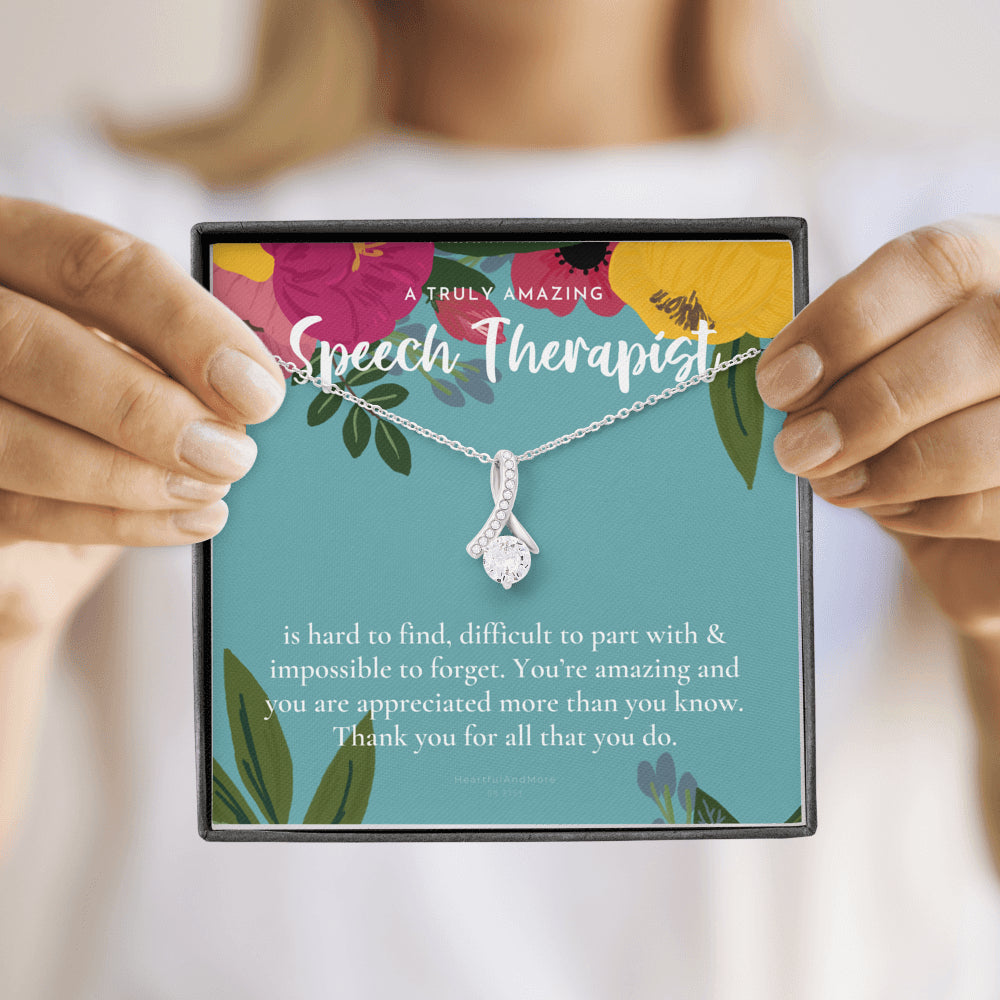 Speech Therapist Gift, Amazing Speech Therapist Gift Necklace, Language Pathologist, Gift for Speech Pathologist