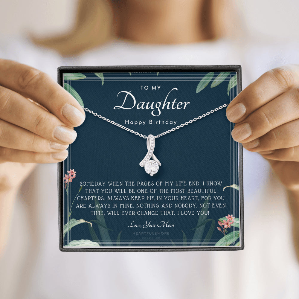 Personalized Birthday Gift for Daughter, Necklace Gift from Mom and Dad, Daughter Birthday Gift, 21st, 22nd, 23rd, 24th, 25th, 26th, 27th, 28th, 29th, 30th, 31st etc.
