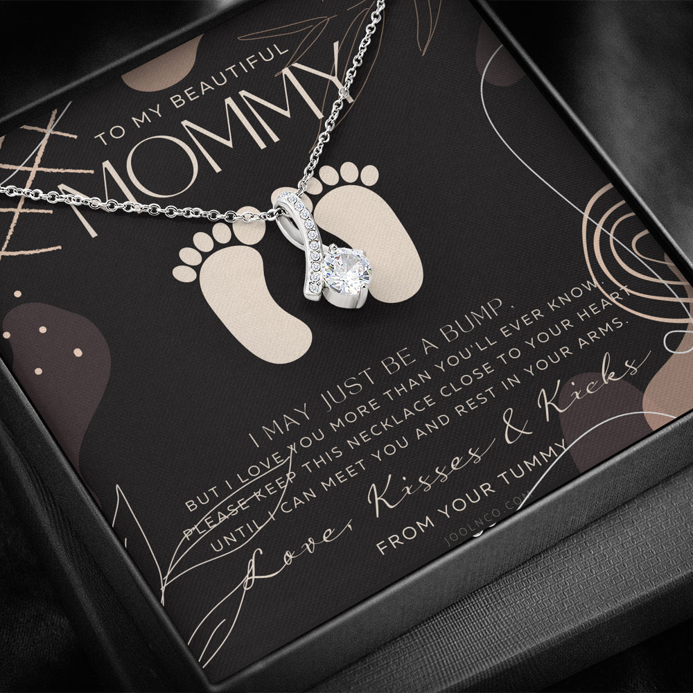 Mom to be gift | New Mommy Gift Necklace | Pregnant Wife Gift | I May Just Be A Bump But I Love You | To mummy from bump | To Mommy to be