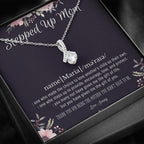 Stepmom Necklace, Stepmom Birthday Gift Idea, Meaningful Stepmom Gift, Thank You Stepmom, Unbiological Mom Gift, Bonus Mom Necklace