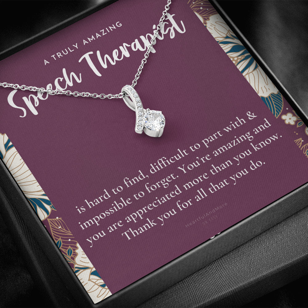 Speech Therapist Gift, Amazing Speech Therapist Gift Necklace, Language Pathologist, Gift for Speech Pathologist