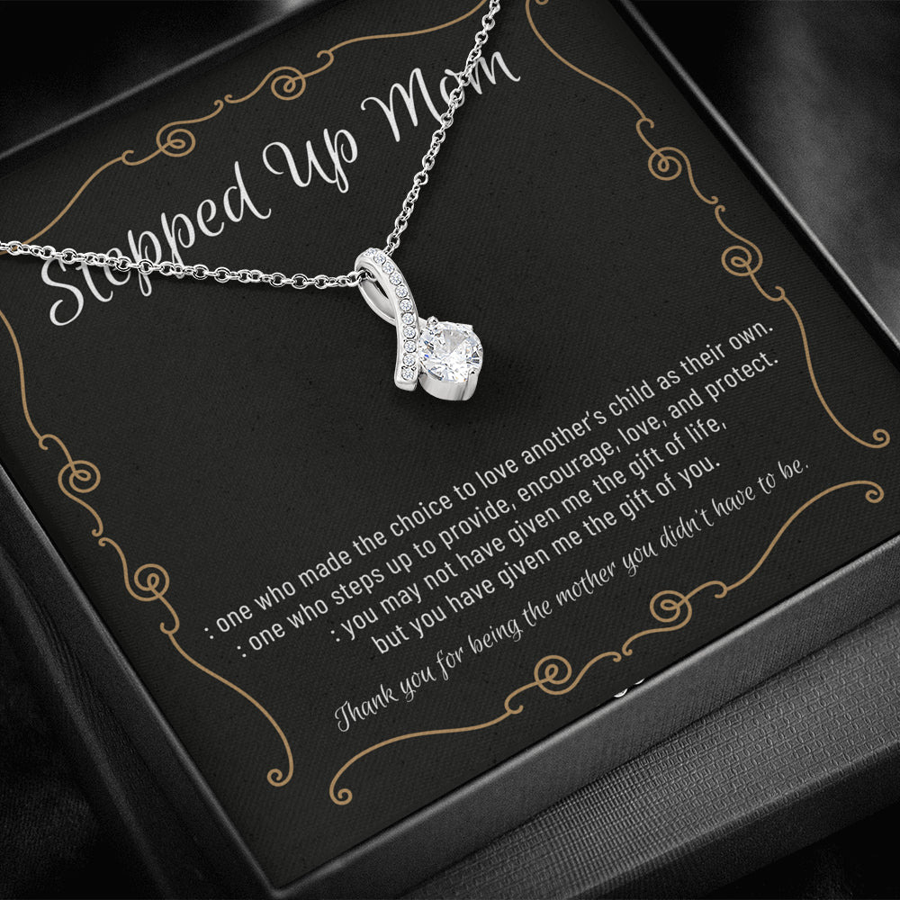 Stepmom Necklace, Stepmom Birthday Gift Idea, Meaningful Stepmom Gift, Thank You Stepmom, Unbiological Mom Gift, Bonus Mom Necklace4 ALLURING BEAUTY Necklace