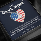 Military Mom Gift, Navy Mom Mothers Day, Navy Mom Gift, Deployment Gift, Navy Mom Necklace from Son, Military, Deploy Gift, Best Navy Mom