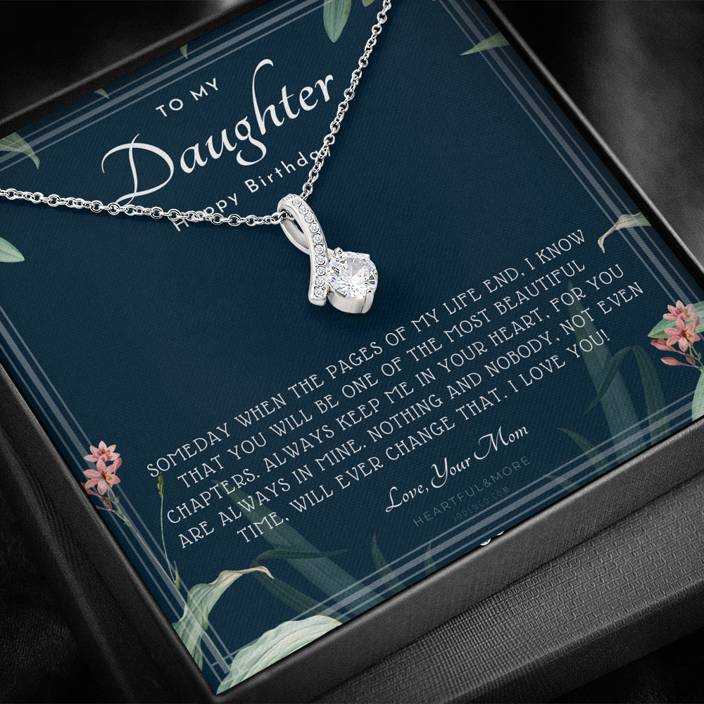 Personalized Birthday Gift for Daughter, Necklace Gift from Mom and Dad, Daughter Birthday Gift, 21st, 22nd, 23rd, 24th, 25th, 26th, 27th, 28th, 29th, 30th, 31st etc.