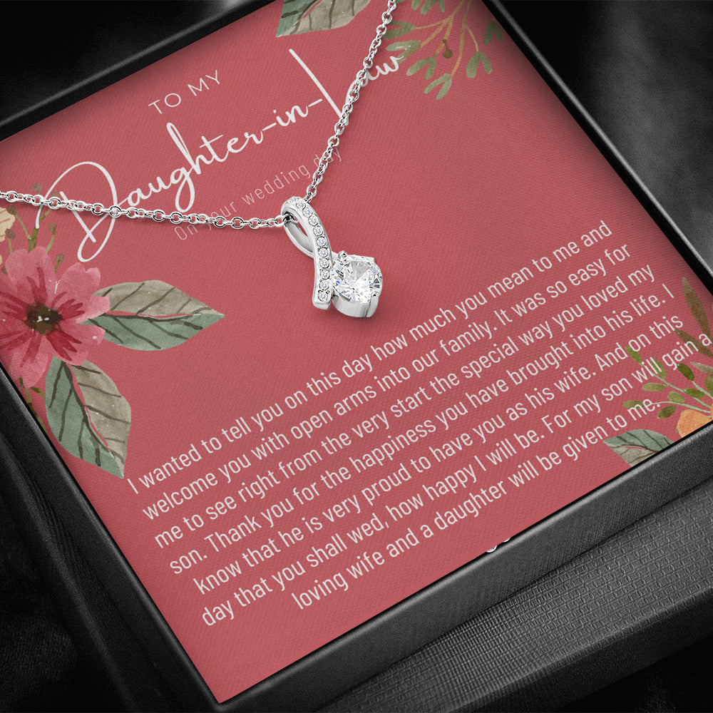 Daughter In Law Gift on Wedding Day, Future Daughter In Law, Wedding Gift, Bride Gift from Mother In Law, Daughter-In-Law Jewelry