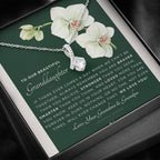 ALLURING BEAUTY Necklace, Gift for Granddaughter from Grandma & Grandpa, To Our Granddaughter, Live Your Dreams, Birthday, Graduation, Christmas
