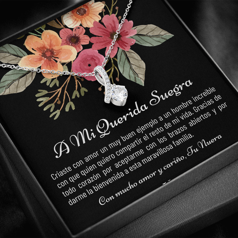 Suegra Gift, Suegra Necklace, spanish mom in law, mom in law gift, suegra necklace gift, suegra, Nuera A Suegra, from daughter in law, spanish wedding, Mi Suegra, Para Mi Suegra, suegra jewelry, Spanish wedding gift