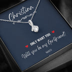 Girlfriend Proposal Ideas, Will You Be My Girlfriend Gift, Asking Out Girlfriend, Will You Be My Girlfriend Proposal Necklace