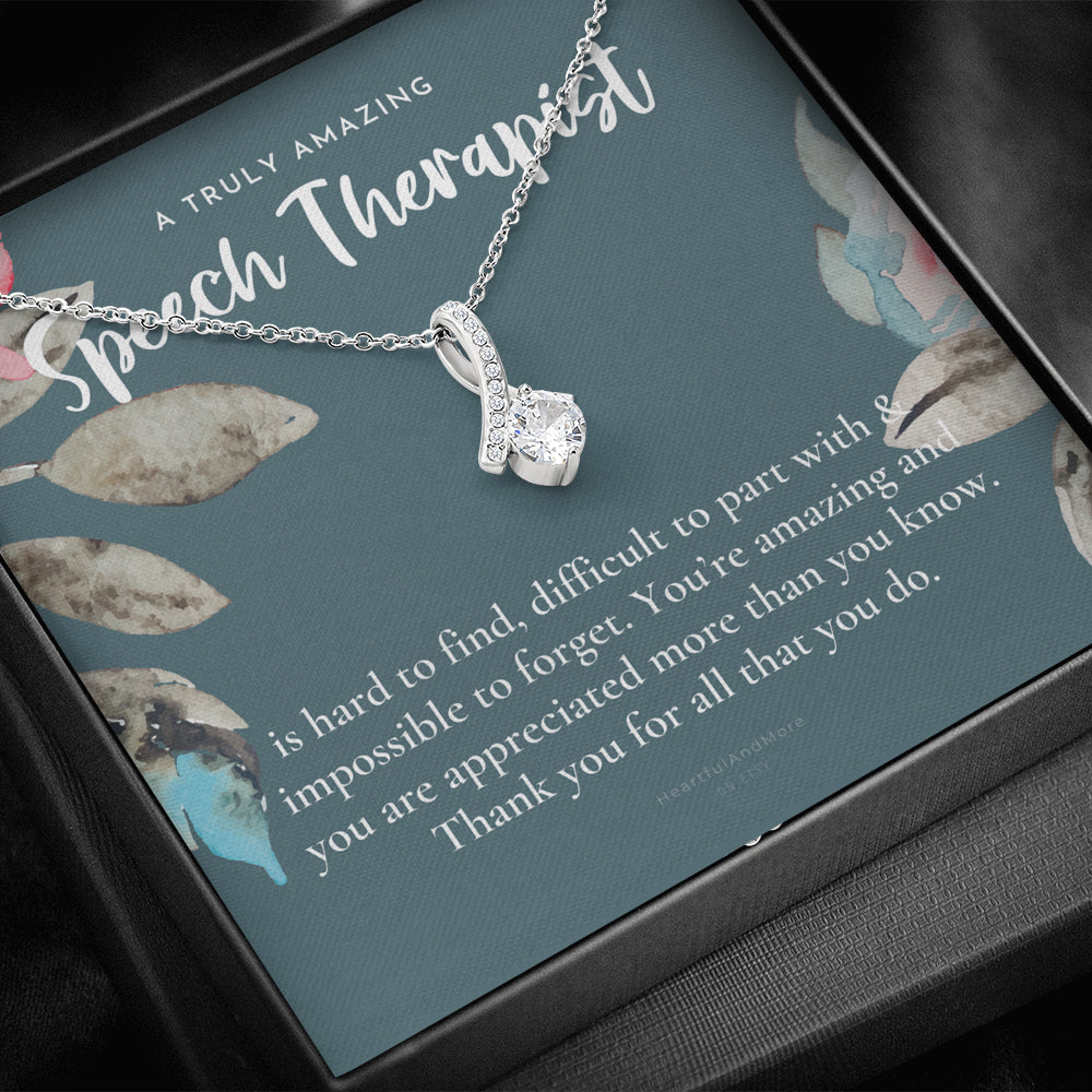 Speech Therapist Gift, Amazing Speech Therapist Gift Necklace, Language Pathologist, Gift for Speech Pathologist