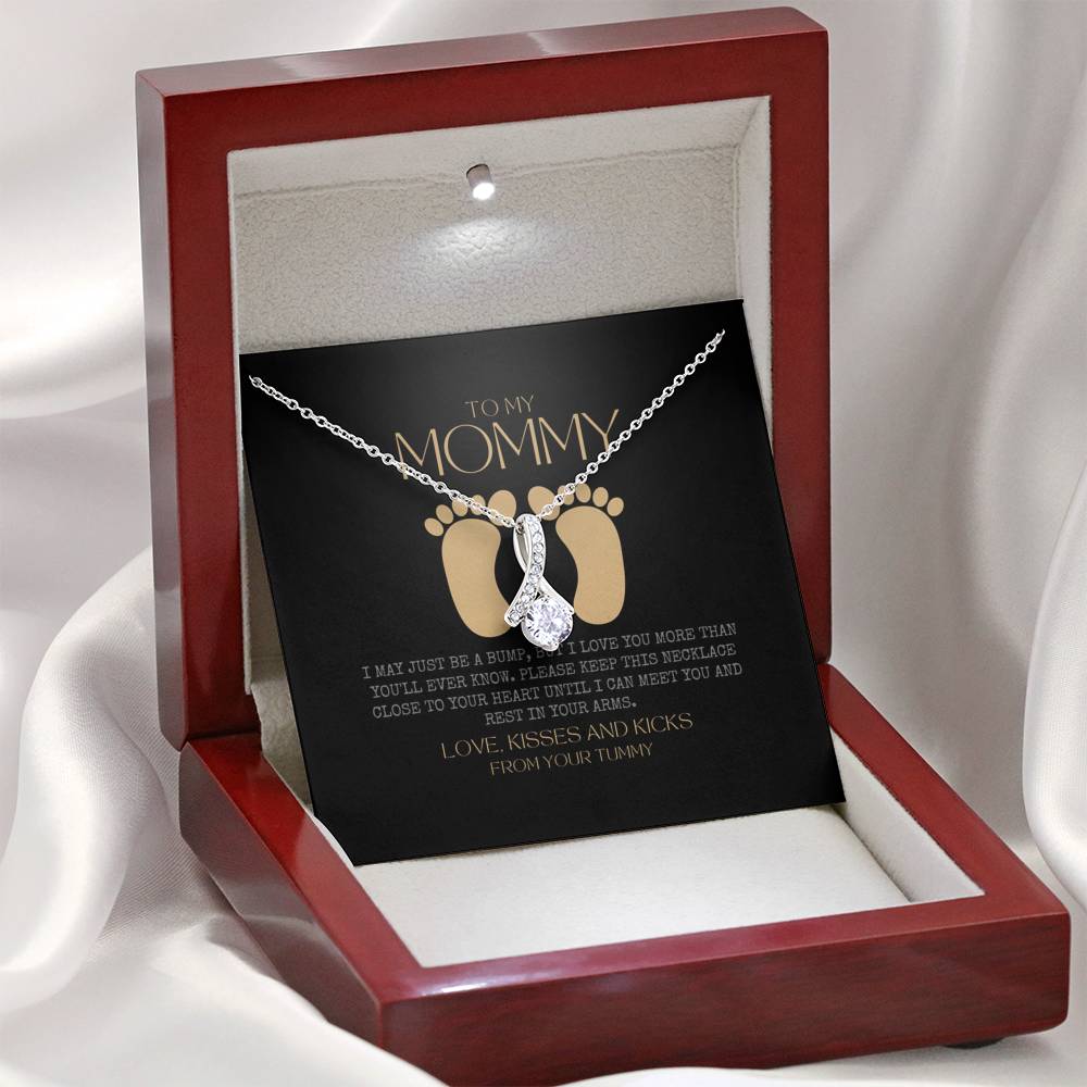 Baby shower gift | New Mommy Necklace | Pregnant Wife Gift | To My Mommy | I May Just Be A Bump But I Love You More Than You Ever Know | To mummy from bump | To Mommy to be | Pregnancy Gift for First Time Mom | New Mom in Hospital | Gift for Pregnant Wife