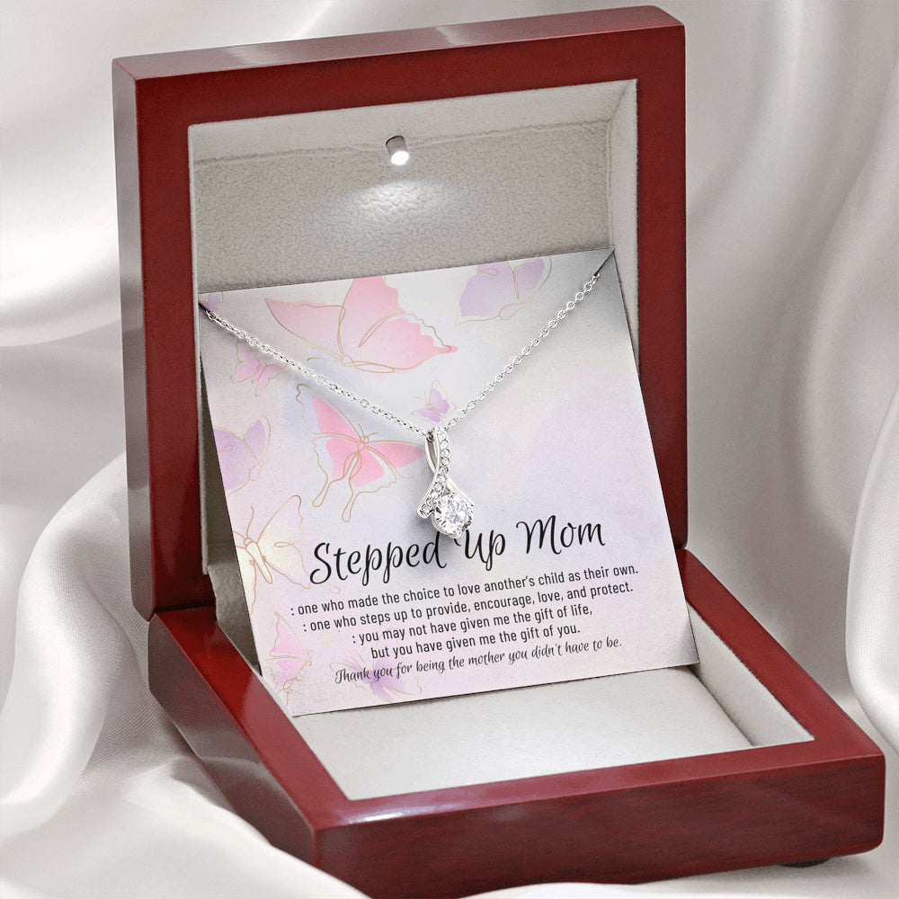 Stepmom Necklace, Stepmom Birthday Gift Idea, Meaningful Stepmom Gift, Thank You Stepmom, Unbiological Mom Gift, Bonus Mom Necklace