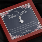 Boyfriend's Mom Gift, Birthday Gift For Boyfriend's Mom, Boyfriend Family, Boyfriends Mom Birthday Necklace Gift
