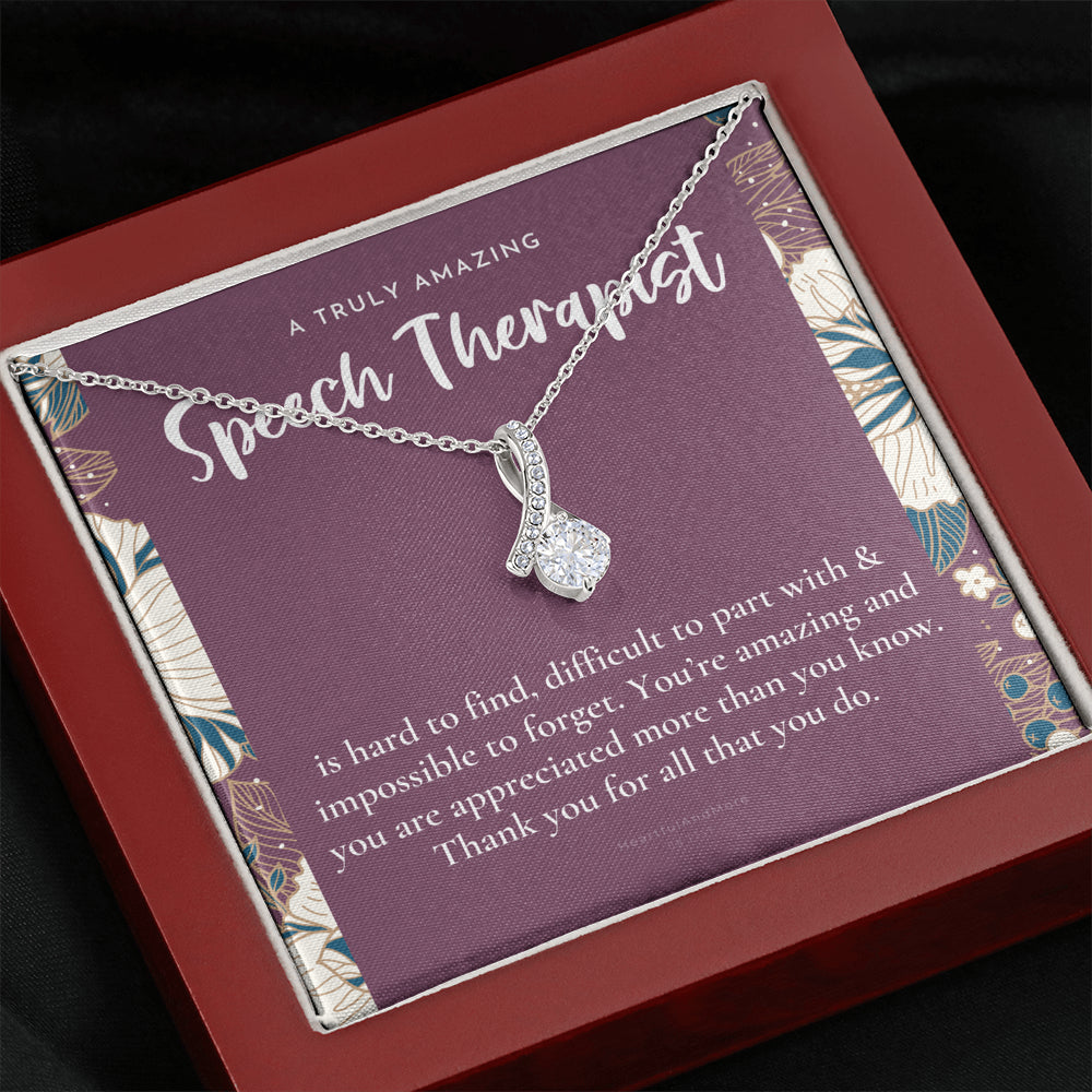Speech Therapist Gift, Amazing Speech Therapist Gift Necklace, Language Pathologist, Gift for Speech Pathologist
