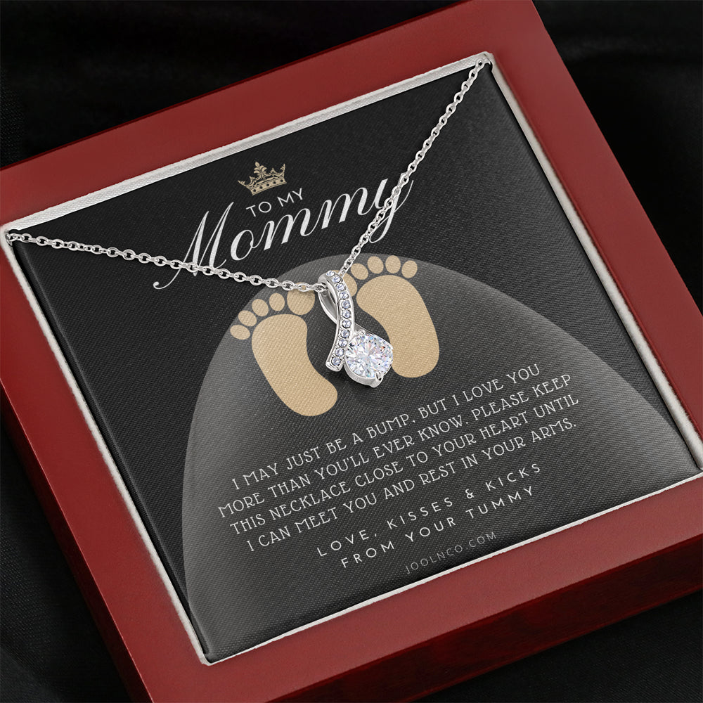 Mom to be gift | New Mommy Gift Necklace | Pregnant Wife Gift | I May Just Be A Bump But I Love You | To mummy from bump | To Mommy to be