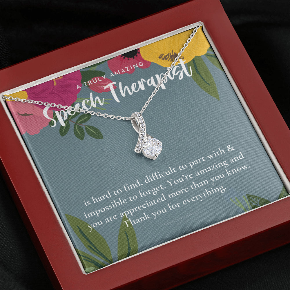 Speech Therapist Gift, Amazing Speech Therapist Gift Necklace, Language Pathologist, Gift for Speech Pathologist