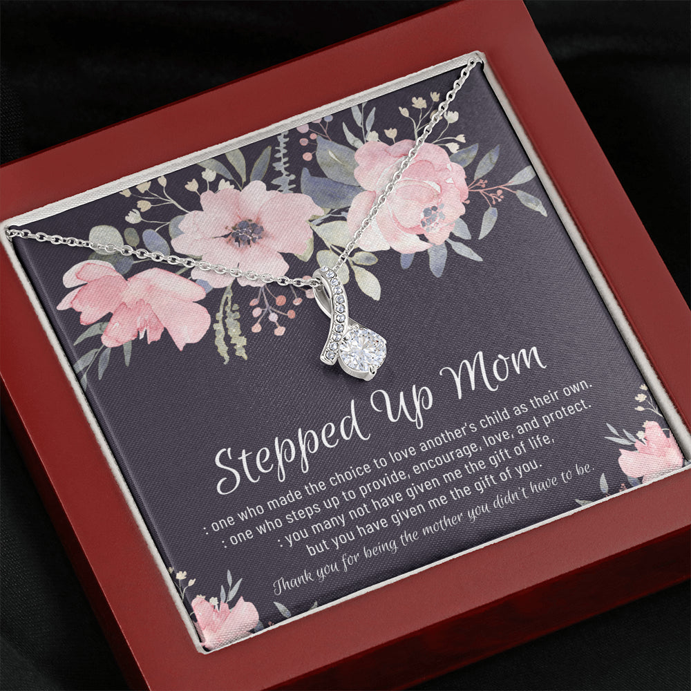 Stepmom Necklace, Stepmom Birthday Gift Idea, Meaningful Stepmom Gift, Thank You Stepmom, Unbiological Mom Gift, Bonus Mom Necklace