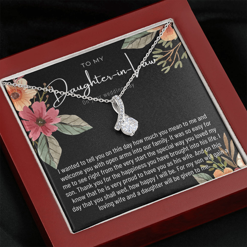 Daughter In Law Gift on Wedding Day, Future Daughter In Law, Wedding Gift, Bride Gift from Mother In Law, Daughter-In-Law Jewelry