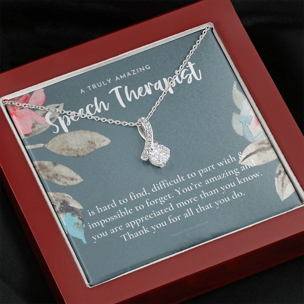 Speech Therapist Gift, Amazing Speech Therapist Gift Necklace, Language Pathologist, Gift for Speech Pathologist
