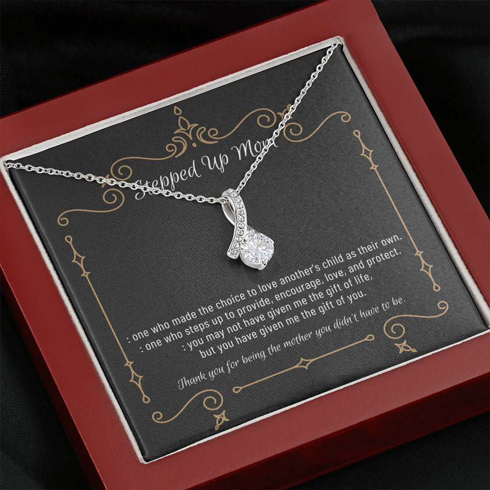 Stepmom Necklace, Stepmom Birthday Gift Idea, Meaningful Stepmom Gift, Thank You Stepmom, Unbiological Mom Gift, Bonus Mom Necklace