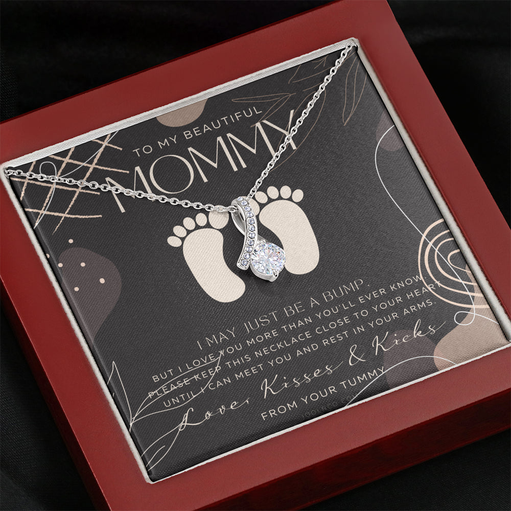 Mom to be gift | New Mommy Gift Necklace | Pregnant Wife Gift | I May Just Be A Bump But I Love You | To mummy from bump | To Mommy to be