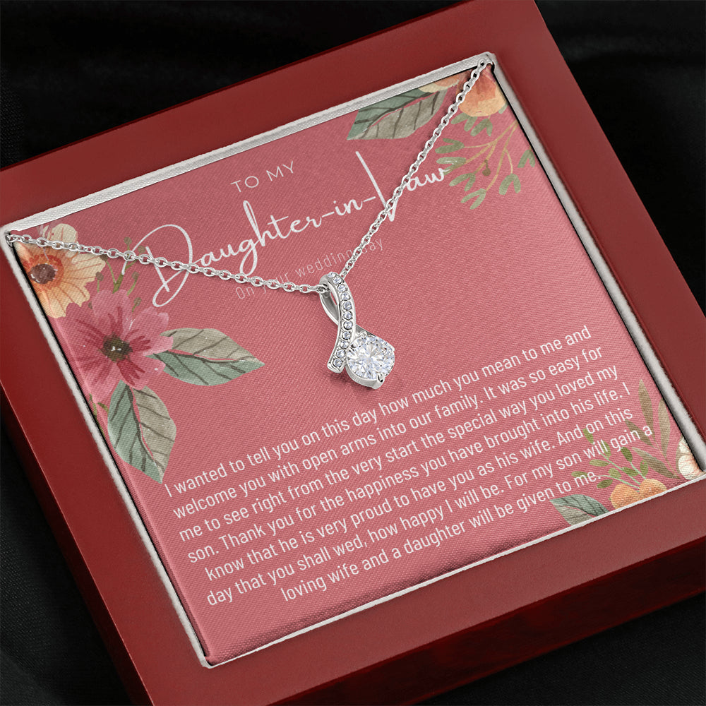 Daughter In Law Gift on Wedding Day, Future Daughter In Law, Wedding Gift, Bride Gift from Mother In Law, Daughter-In-Law Jewelry