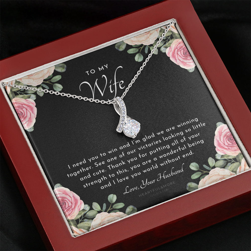 ALLURING BEAUTY Necklace, Postpartum Gift for Wife, Gift for Wife Post Pregnancy, Becoming A Mother Gift, Gift For Wife Birth, Wife After Pregnancy Necklace, Wife Becoming A Mom