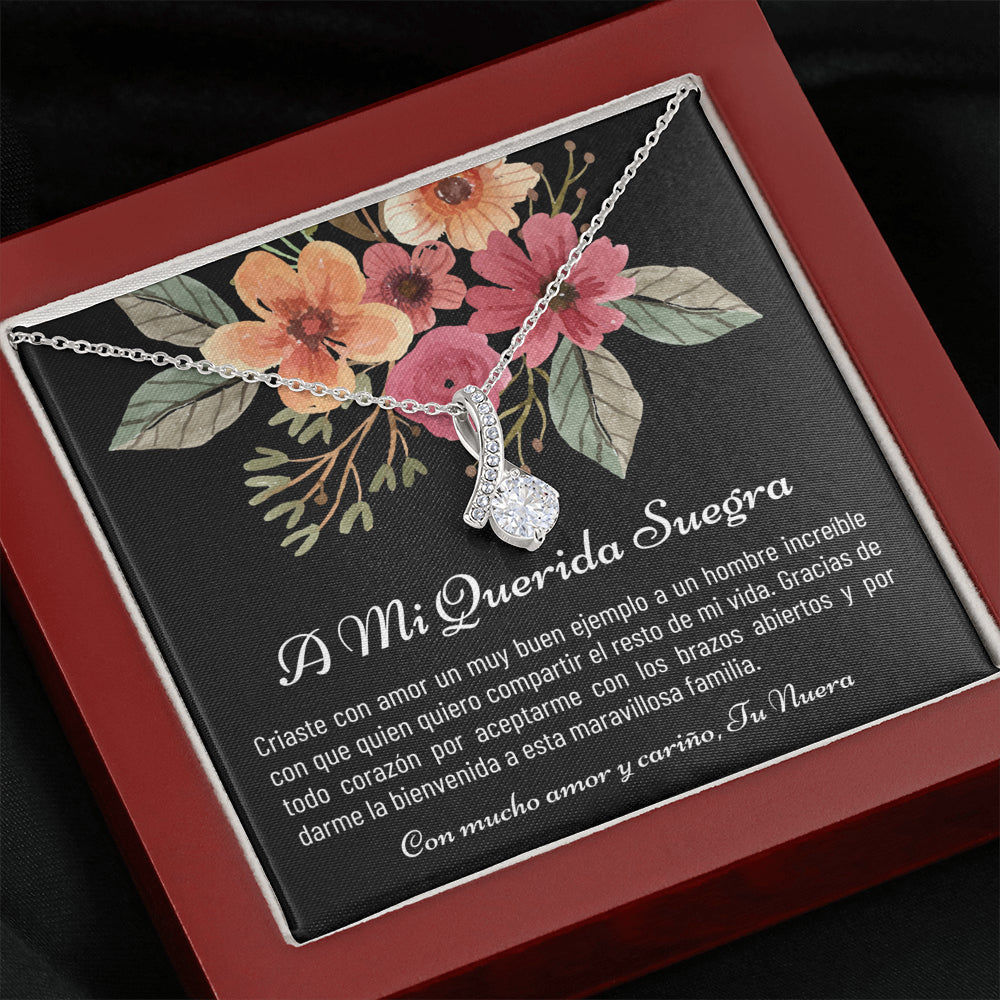Suegra Gift, Suegra Necklace, spanish mom in law, mom in law gift, suegra necklace gift, suegra, Nuera A Suegra, from daughter in law, spanish wedding, Mi Suegra, Para Mi Suegra, suegra jewelry, Spanish wedding gift